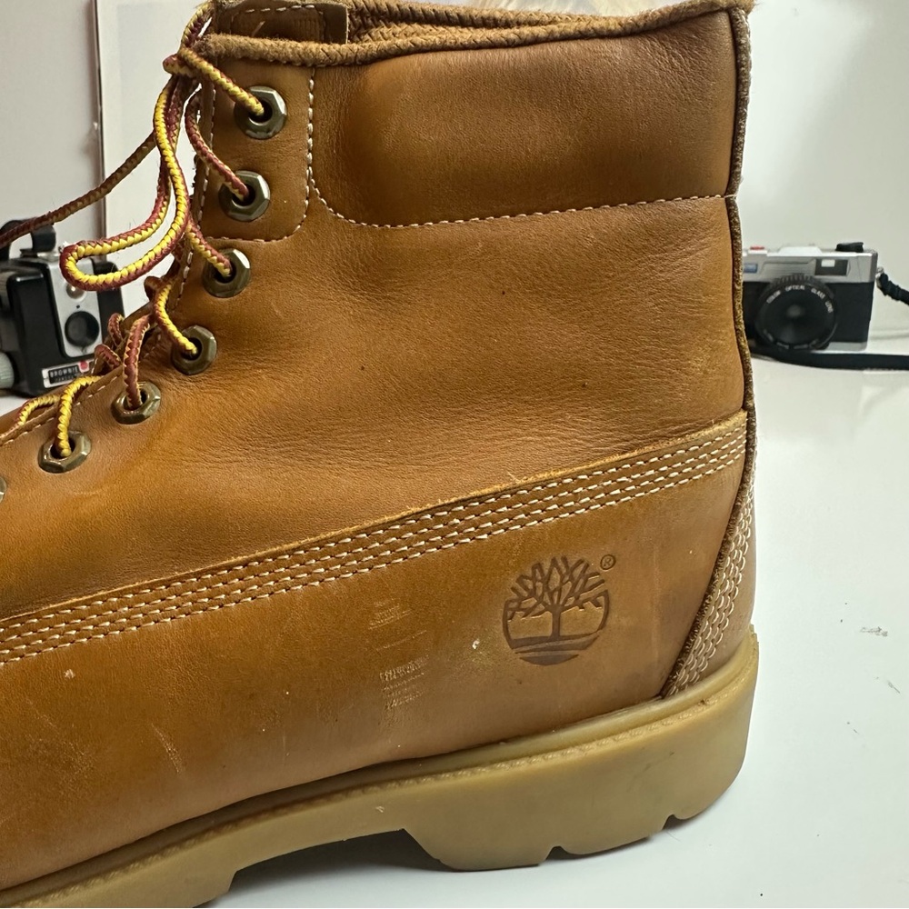 Timberland Wheat Leather Boots | Y2K Heritage Workwear Dadcore 11M - Picture 4 of 12